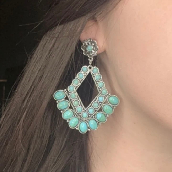 Western Diamond Earrings | gussieduponline