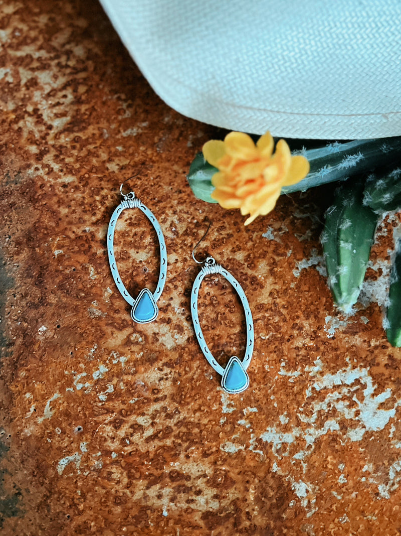 Concho Turquoise Earrings | gussieduponline