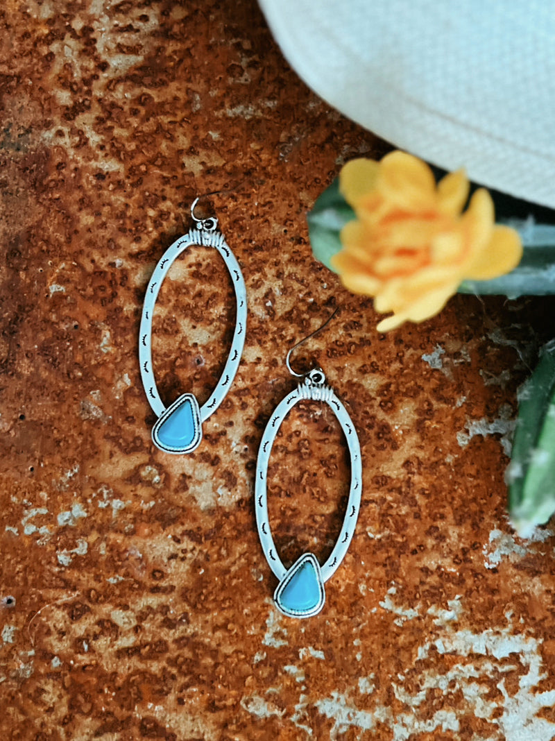 Concho Turquoise Earrings | gussieduponline