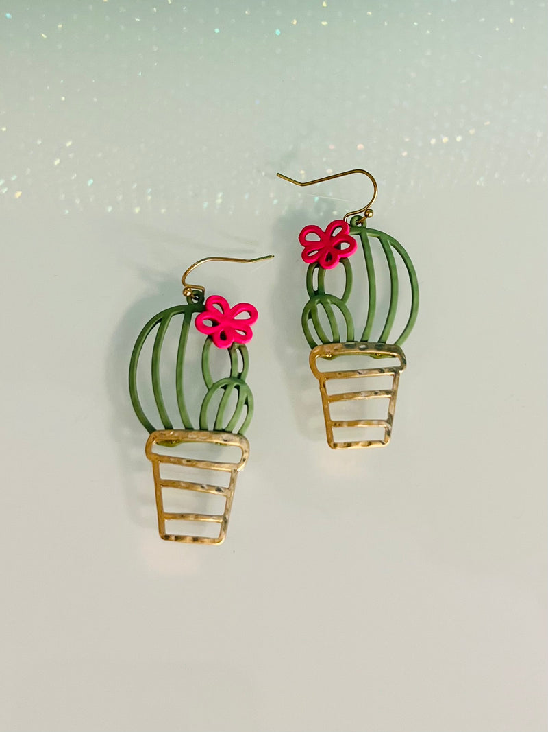 Potted Cacti Earrings | gussieduponline