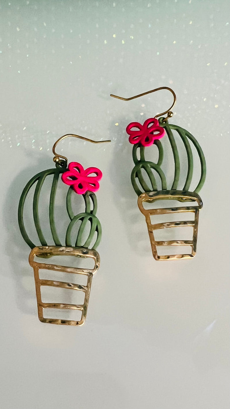 Potted Cacti Earrings | gussieduponline
