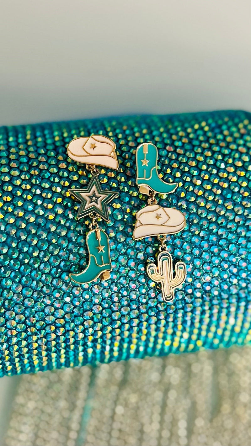 Dangling Western Turquoise Earrings | gussieduponline