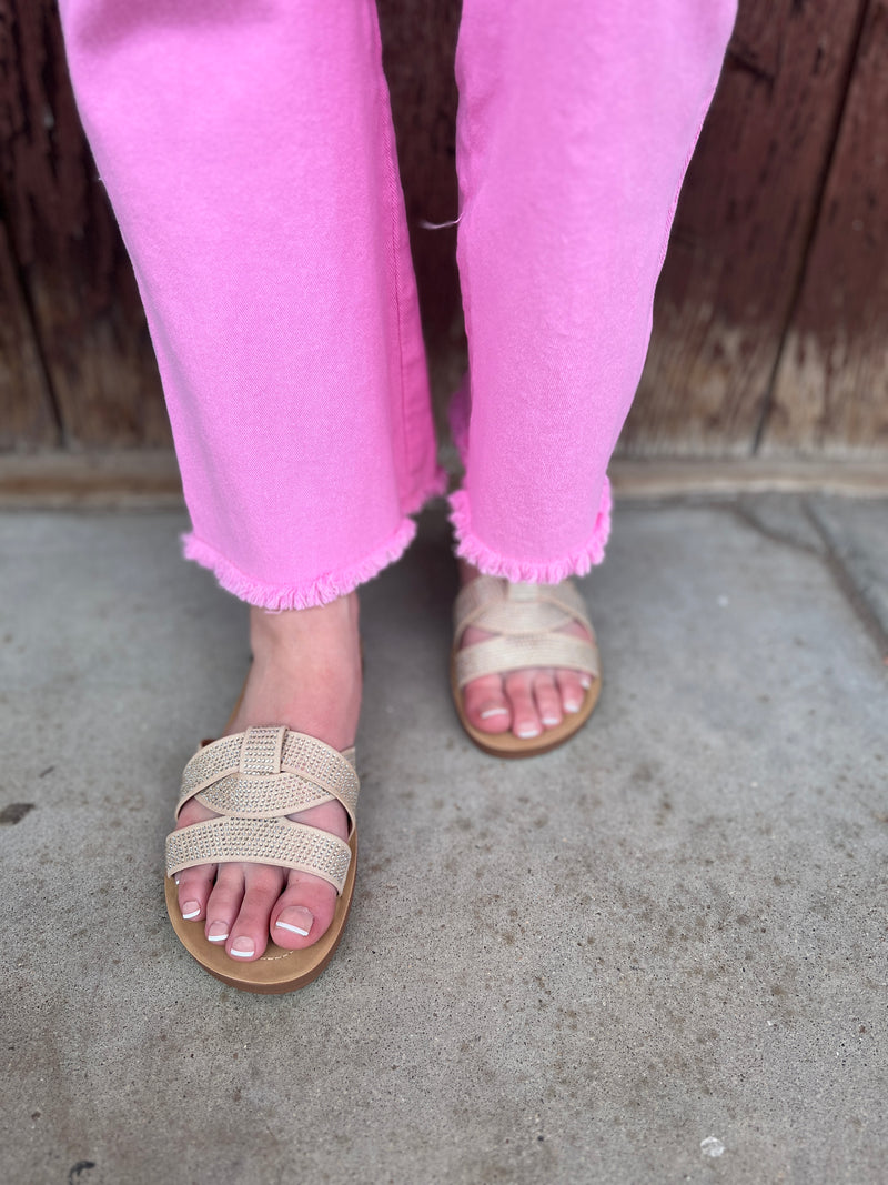 One Good Reason High Rise  Candy Pink Trousers