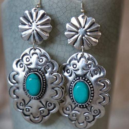 Old Fashioned Turquoise Earrings | gussieduponline