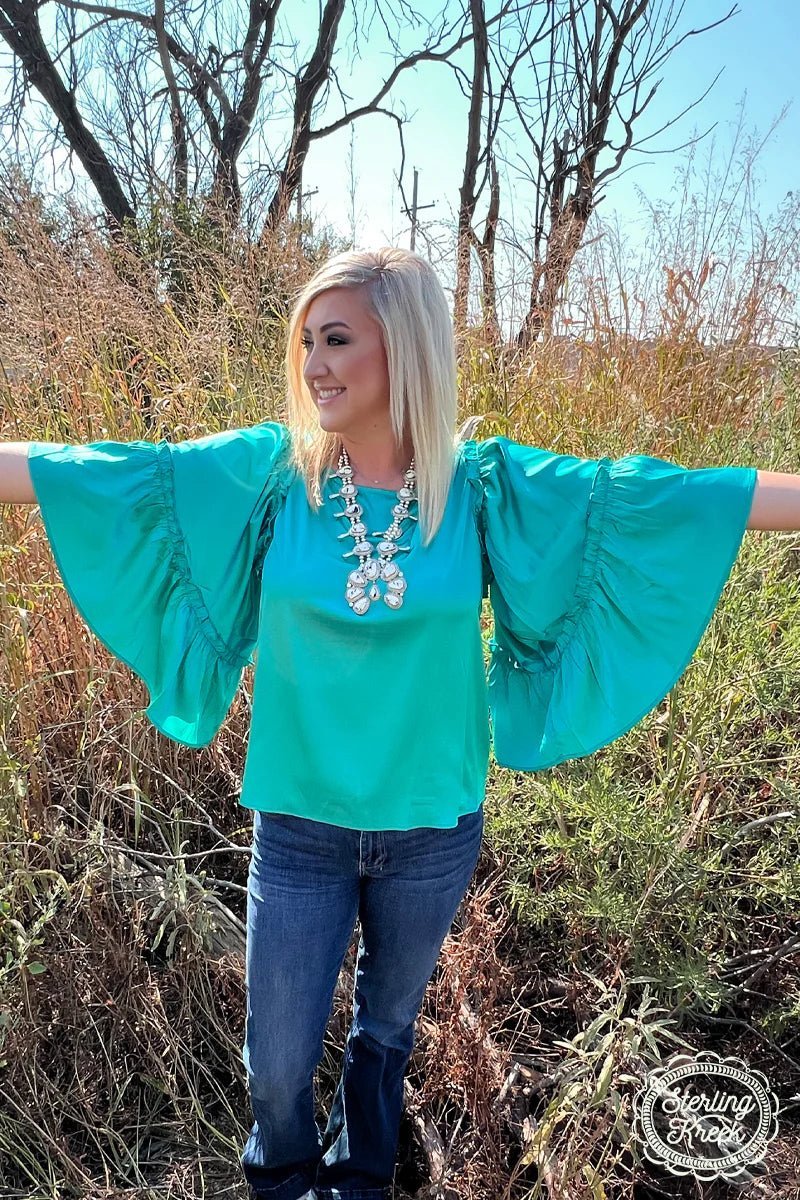 Into The Night Teal Top | gussieduponline