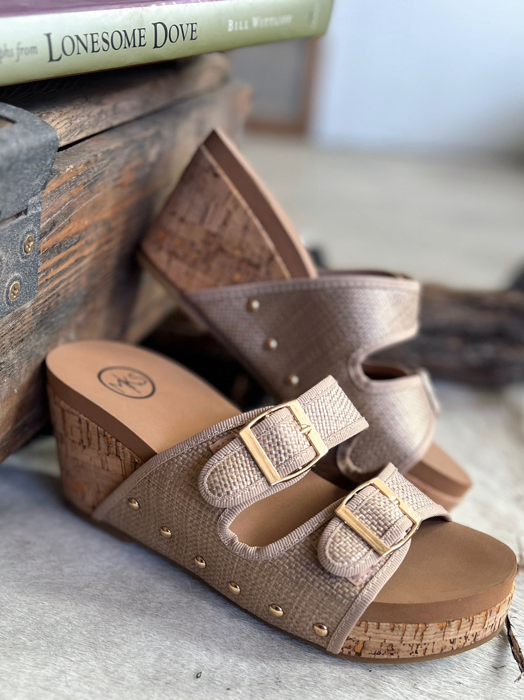 Say The Word Wedge Sandals | gussieduponline