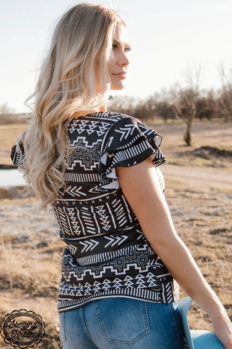 Sterling Kreek Tribal Queen Top | gussieduponline