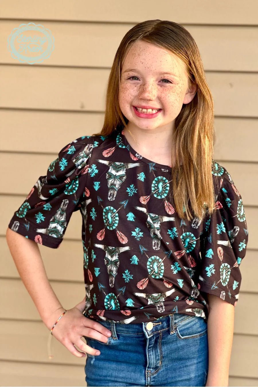 KIDS Western Tribal Top | gussieduponline