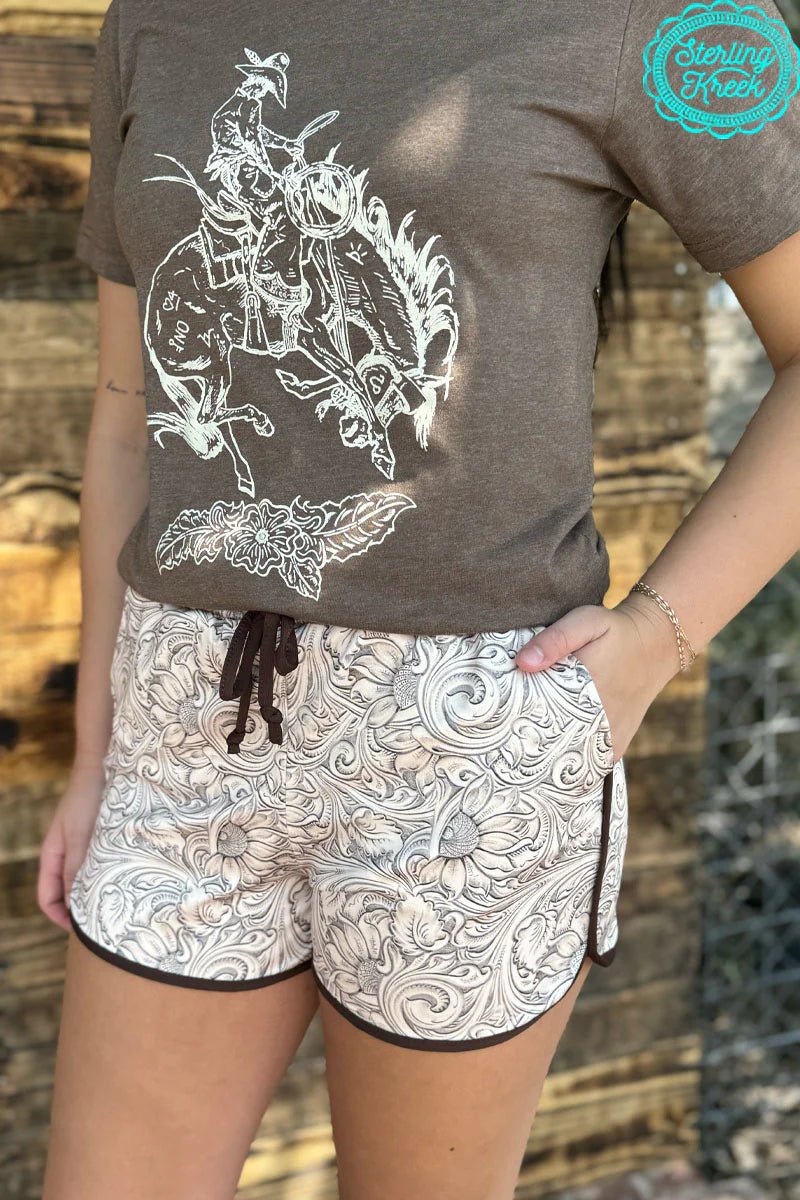 Sterling Kreek Country Tooled Shorts | gussieduponline