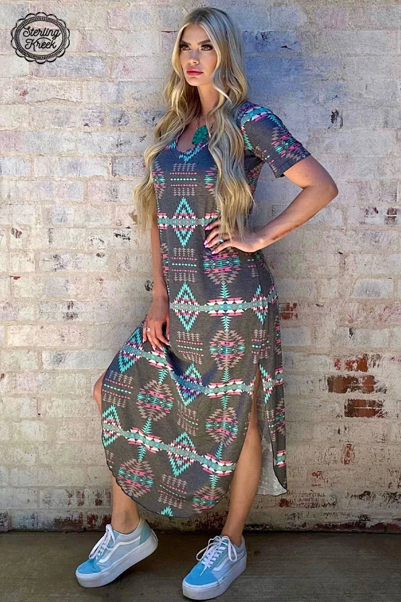 Aztec Heights Maxi Dress | gussieduponline