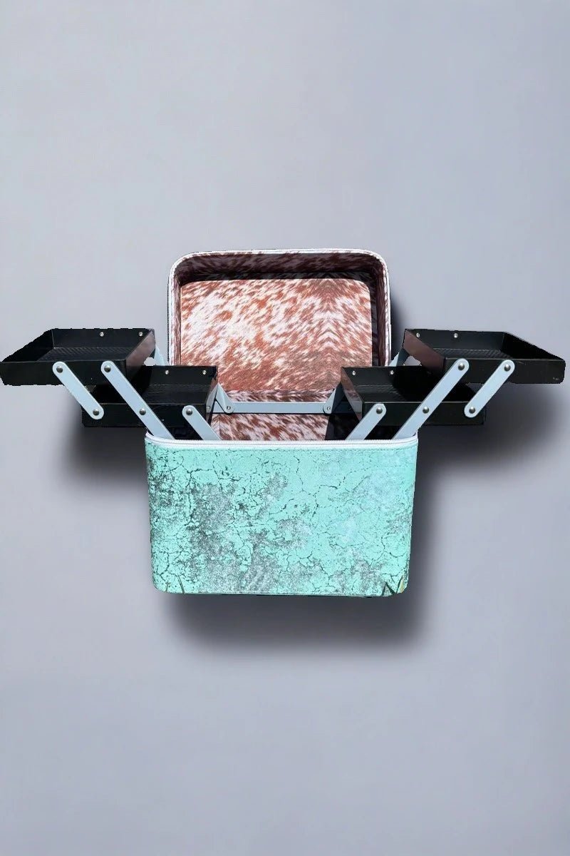 Sterling Kreek Turquoise Herd Makeup Box | gussieduponline