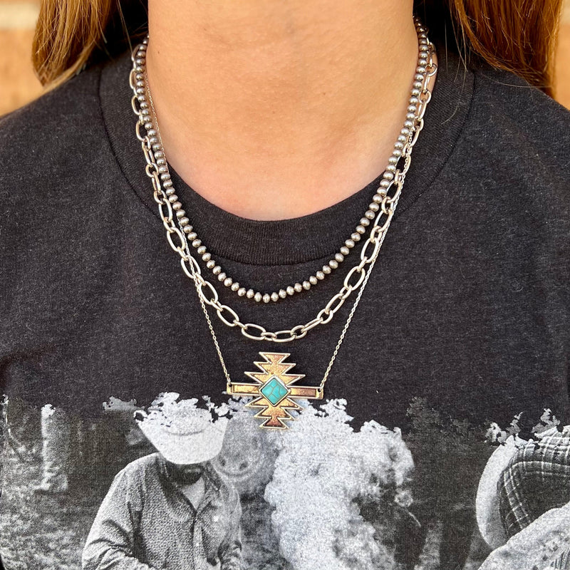 On Mountain Time Necklace | gussieduponline