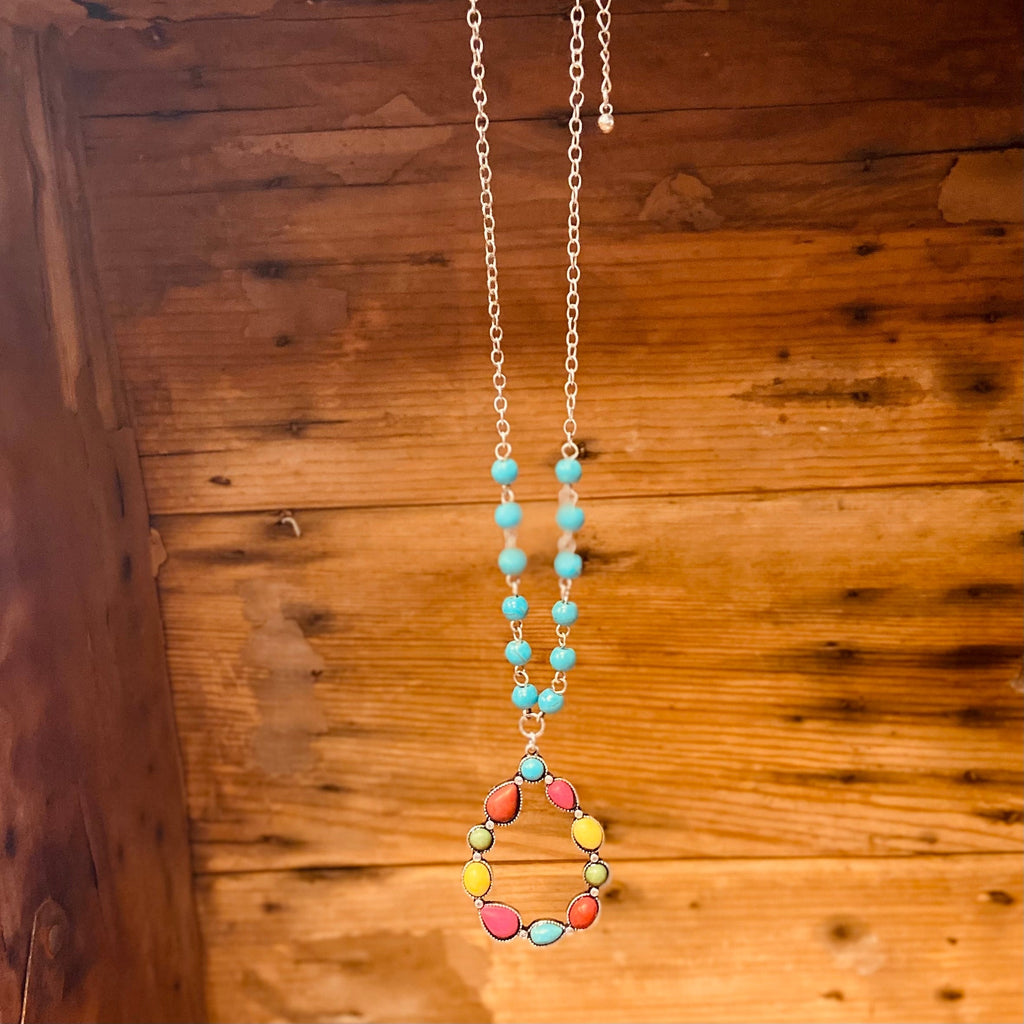 Color Me All Over Tear Drop Necklace | gussieduponline