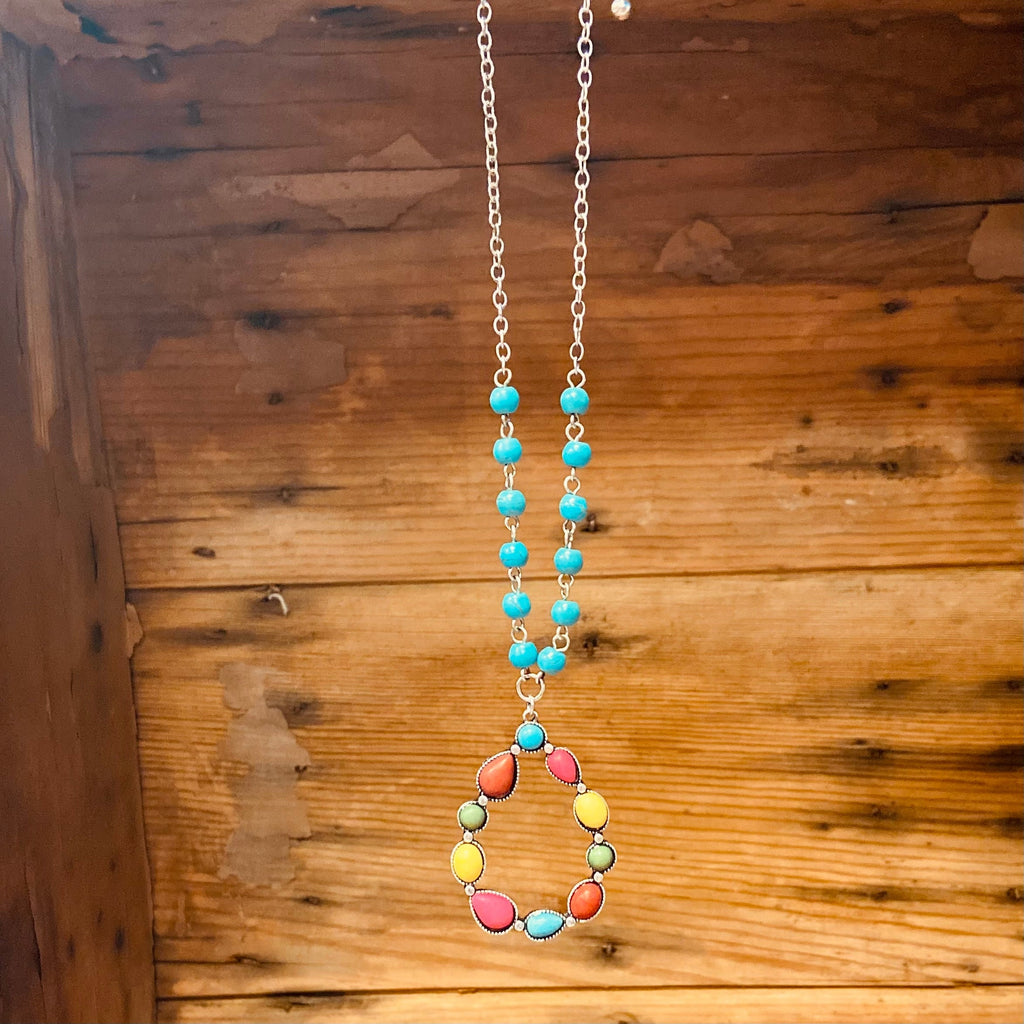 Color Me All Over Tear Drop Necklace | gussieduponline