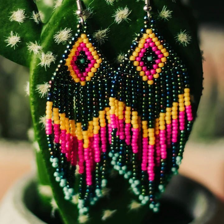 Native Dreams Seed Bead Earrings | gussieduponline
