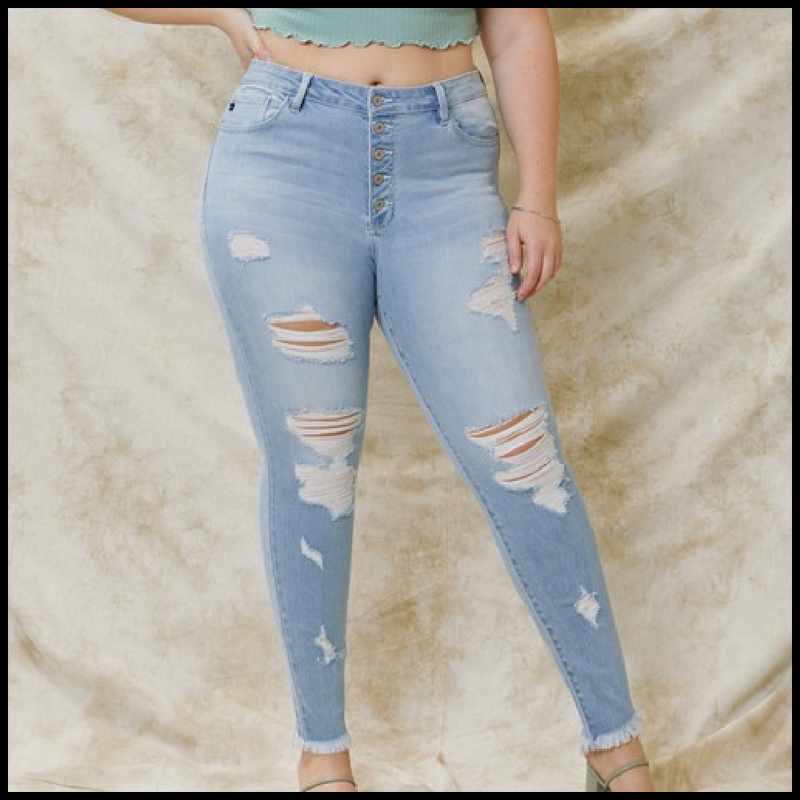 Plus Scrumptious Skinny Jeans | gussieduponline