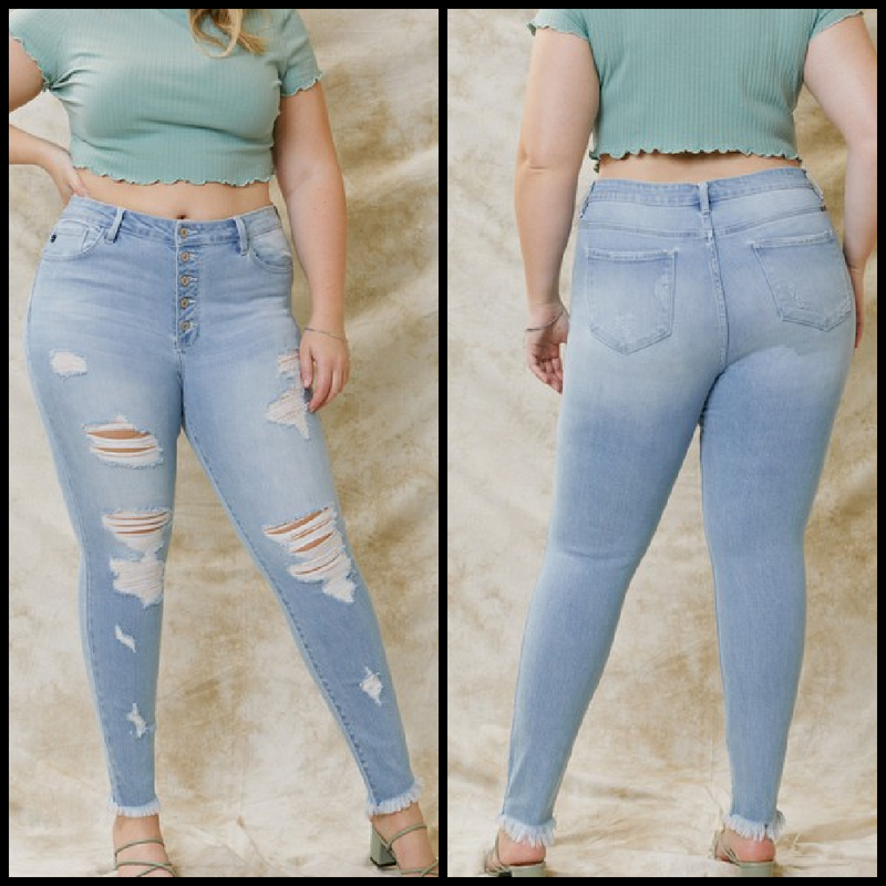 Plus Scrumptious Skinny Jeans | gussieduponline