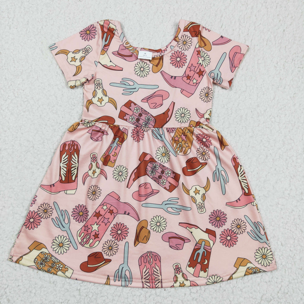 KIDS Cactus Cowgirl Dress | gussieduponline