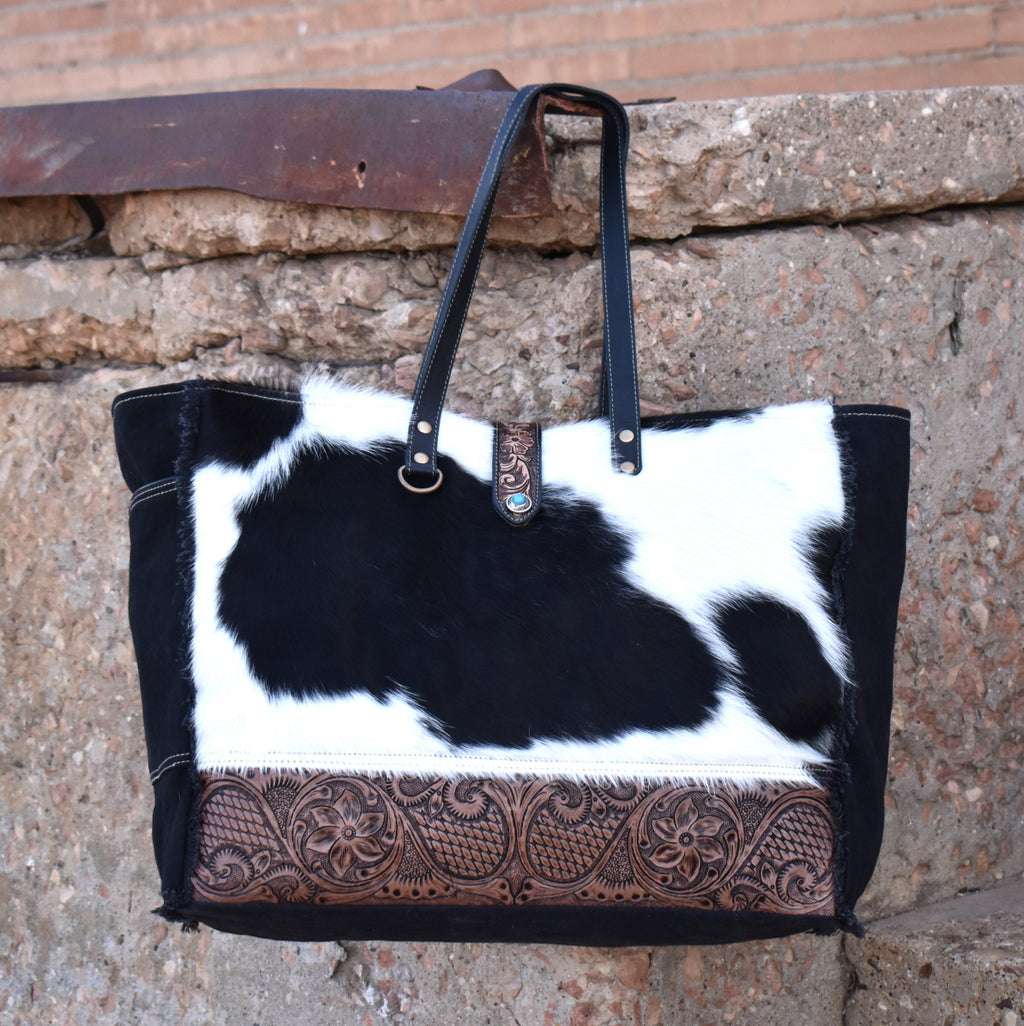 Cowhide Saltillo Duffle