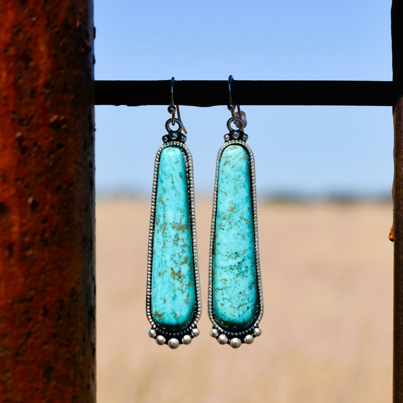 Longmire Turquoise Earrings | gussieduponline