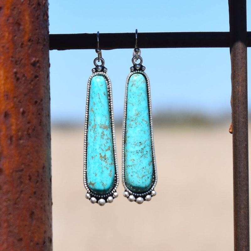 Longmire Turquoise Earrings | gussieduponline