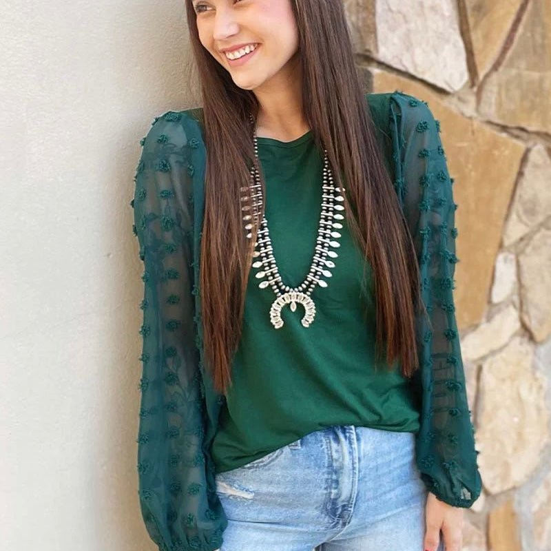 Evergreen Babe Top | gussieduponline