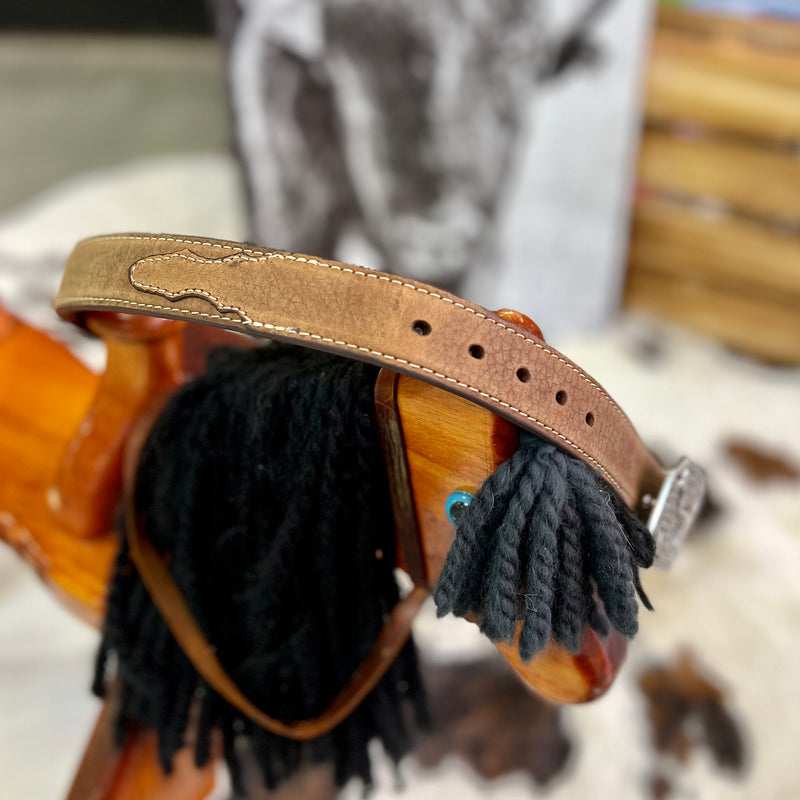 KIDS Longhorn Leather Belt | gussieduponline