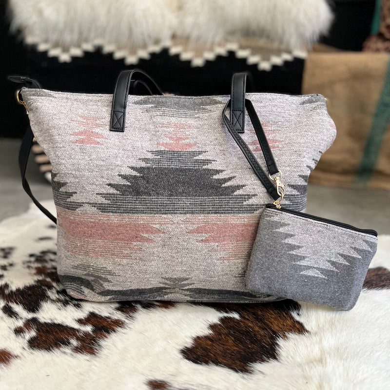 Pink Western Weekend Tote Bag | gussieduponline