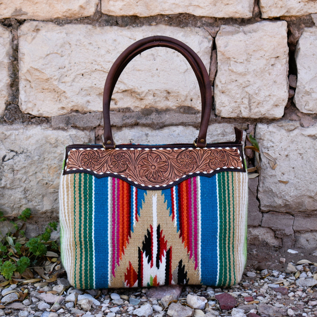 Guadalupe Tooled Oversized Saddle Bag | gussieduponline